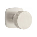 Emtek Select Conical Straight Knurled Knob with Urban Modern Rosette
