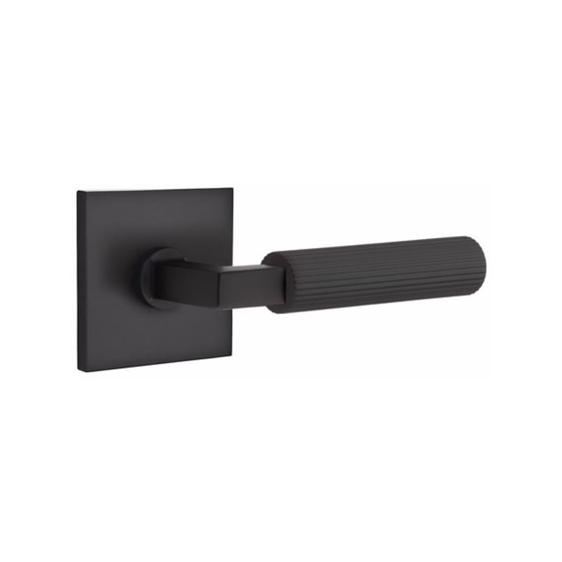 Emtek Select L-Square Straight Knurled Lever with Square Rosette