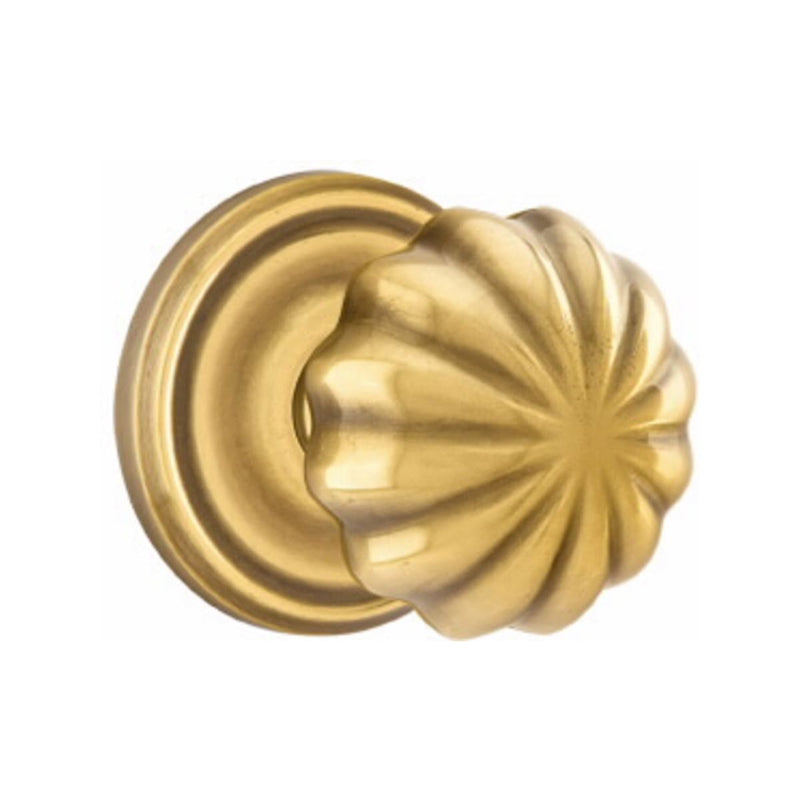 Emtek Melon Knob With Regular Rosette