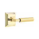 Emtek Select L-Square Faceted Lever with Wilshire Rosette