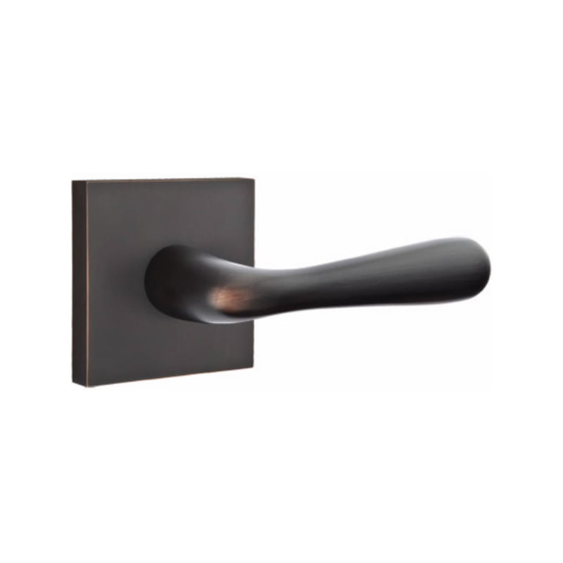 EMTEK Basel Lever Concealed Screws with Square Rosette