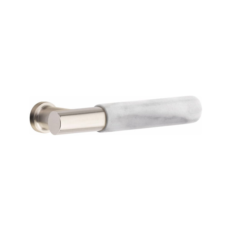 Emtek EMTouch Classic Style Electronic Keypad Leverset with Select T-Bar White Marble Lever