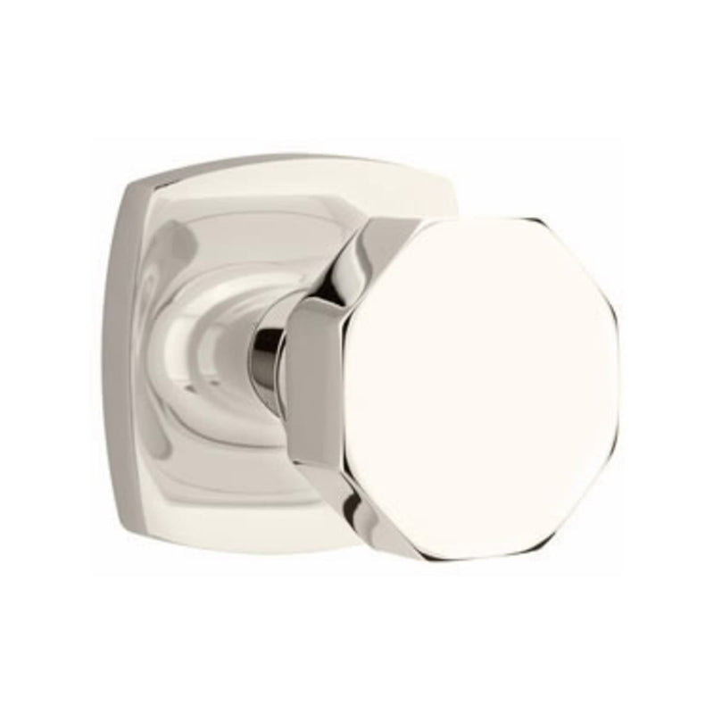 Emtek Octagon Knob with Urban Modern Rosette