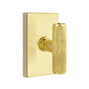 Emtek Ace Knurled Knob Concealed Fastener with Modern Rectangular Rosette