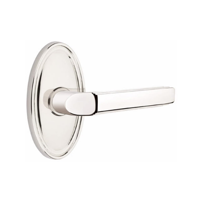 Emtek Milano Lever Concealed Screws with Oval Rosette