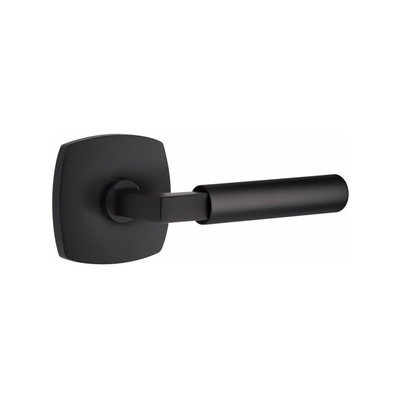 Emtek Select L-Square Smooth Lever with Urban Modern Rosette