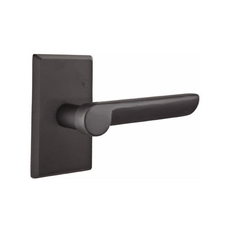Emtek Sandcast Bronze Aurora Lever with