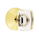 Emtek Windsor Knob Concealed Screws with Modern Rosette