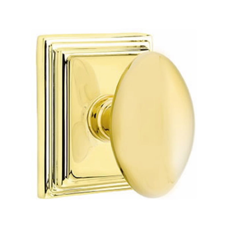 Emtek Egg Knob With Wilshire Rosette