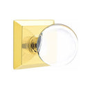 Emtek Bristol Knob Concealed Screws With Quincy Rosette