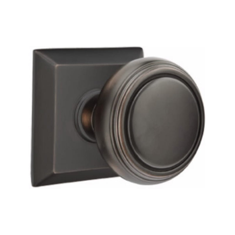Emtek Norwich Knob Concealed Screws With Quincy Rosette