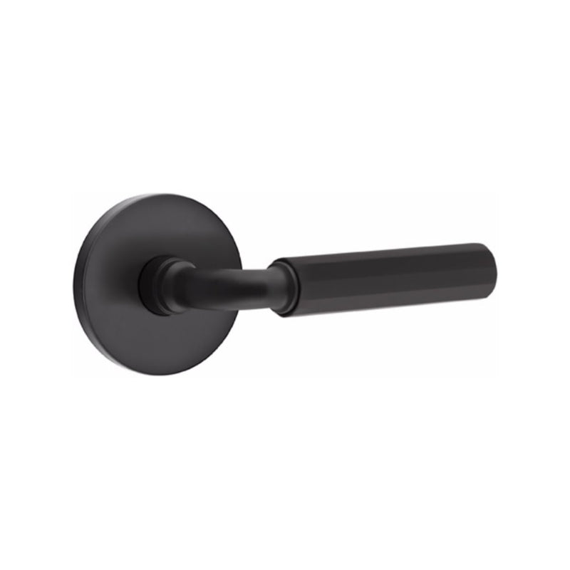 Emtek Select R-BAR Faceted Lever Concealed Screws with Disk Rosette