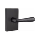EMTEK Basel Lever Concealed Screws with Modern Rectangular Rosette
