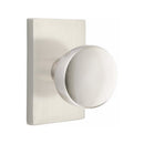 Emtek Laurent Knob with Modern Rectangular Rosette