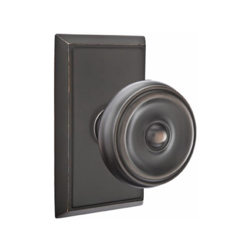 Emtek Waverly Knob Concealed Screws With Rectangular Rosette