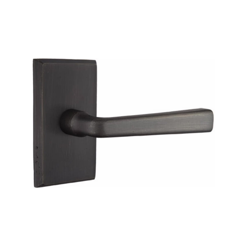 Emtek Sandcast Bronze Cimarron Lever Concealed Screws with