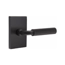 Emtek Select R-BAR Faceted Lever Concealed Screws with Modern Rectangular Rosette