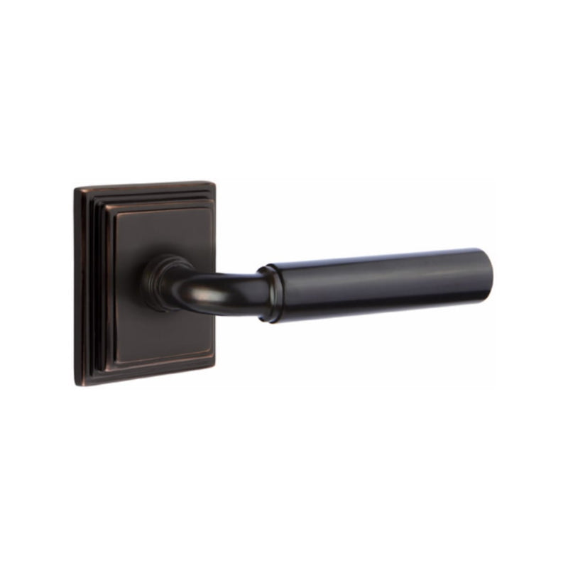 Emtek Manning Lever Concealed Screws with Wilshire Rosette