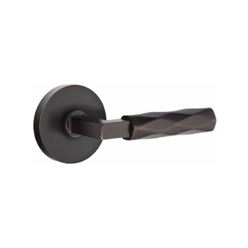 Emtek Select L-Square Tribeca Lever with Disk Rosette