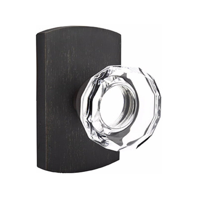 Emtek Glass Lowell Knob Concealed Screws with