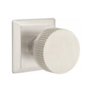 Emtek Select Conical Straight Knurled Concealed Screws Knob with Quincy Rosette