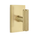 Emtek Ace Knurled Knob Concealed Fastener with Modern Rectangular Rosette