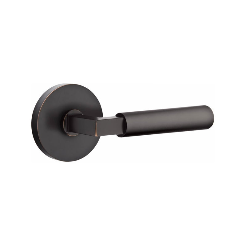 Emtek Select L-Square Smooth Lever with Disk Rosette