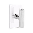 Emtek Ace Knurled Knob Concealed Fastener with Modern Rectangular Rosette