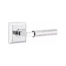 Emtek Select L-Square Hammered Lever Concealed Screws with Quincy Rosette