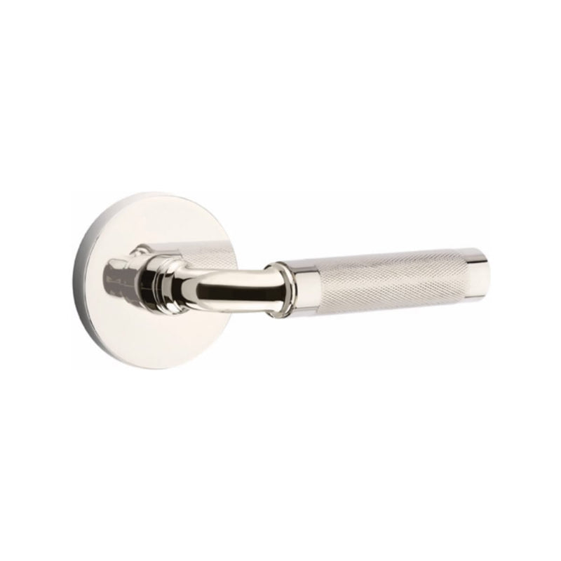 Emtek Select R-BAR Knurled Lever Concealed Screws with Disk Rosette