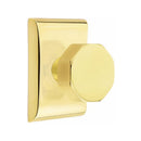 Emtek Octagon Knob Concealed Screws with Neos Rosette