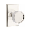 Emtek Verve Knob Concealed Screws with Modern Rectangular Rosette