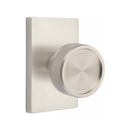 Emtek Select Conical Knurled Knob  Concealed Screws with Modern Rectangular Rosette