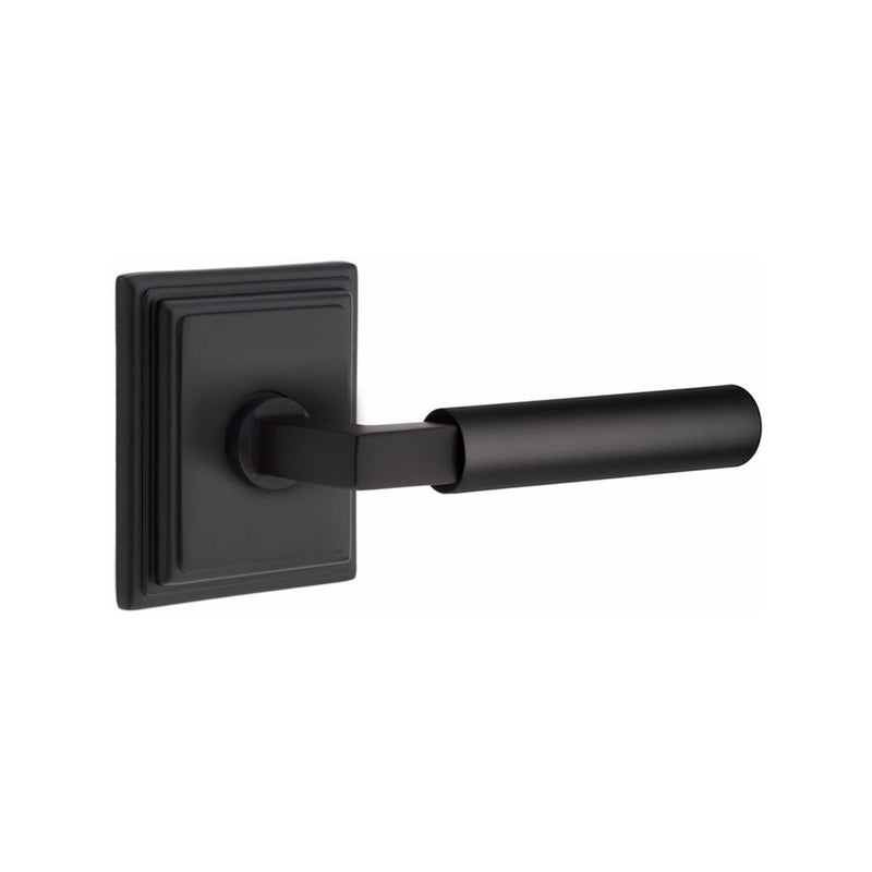 Emtek Select L-Square Smooth Lever with Wilshire Rosette