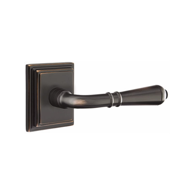Emtek Turino Lever Concealed Screws with Wilshire Rosette