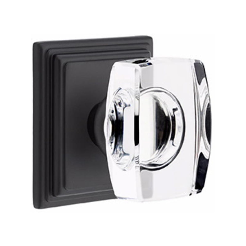 Emtek Windsor Knob Concealed Screws With Wilshire Rosette