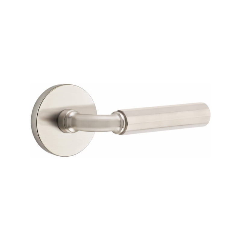 Emtek Select R-BAR Faceted Lever Concealed Screws with Disk Rosette