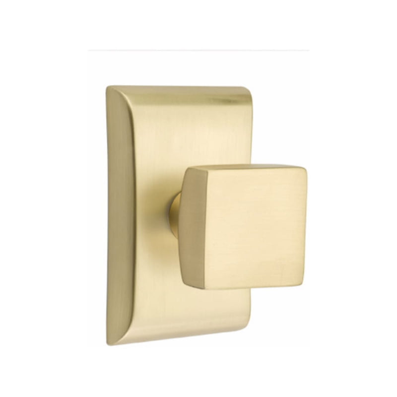 Emtek Square Knob with Neos Rosette