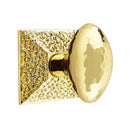 Emtek Hammered Egg Knob With Hammered Rosette