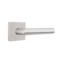 Emtek Tubular Stainless Steel Stuttgart Lever with Square Rosette