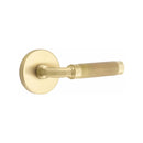 Emtek Select R-BAR Knurled Lever Concealed Screws with Disk Rosette