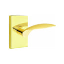 Emtek Mercury Lever with Modern Rectangular Rosette Concealed Screws