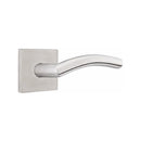 Emtek Tubular Stainless Steel Dresden Lever Concealed Screws with Square Rosette