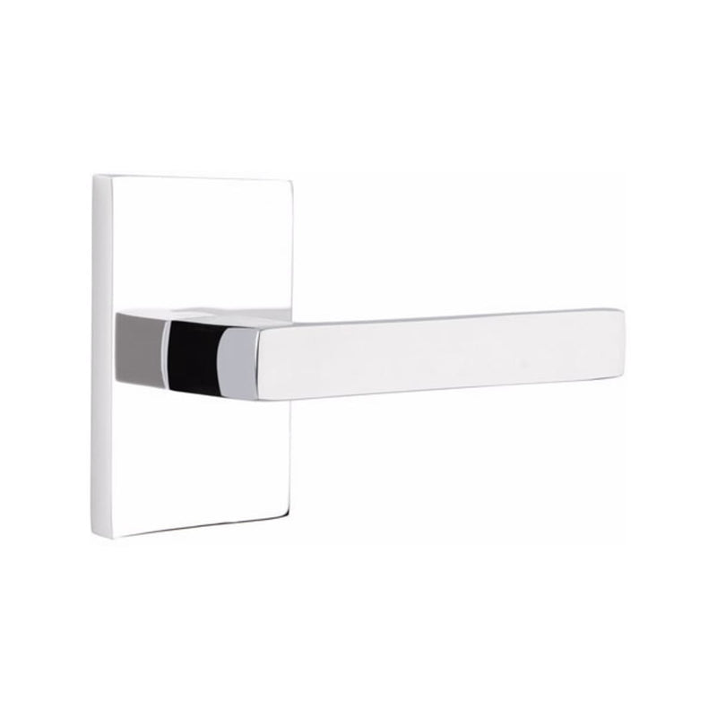 EMTEK Dumont Lever Concealed Screws with Modern Rectangular Rosette