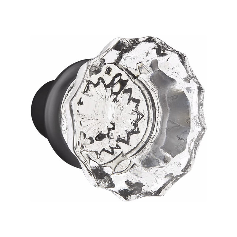 Emtek Dummy Adelaide Mortise Handleset with Astoria Glass Knob