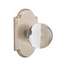 Emtek Glass Bristol Knob Concealed Screws with