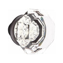 Emtek F13 Function Mormont Mortise Handleset with Old Town Glass Knob