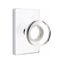 Emtek Modern Disc Knob with Modern Rectangular Rosette