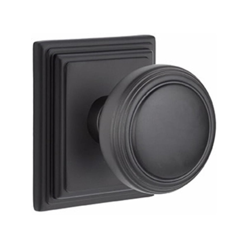 Emtek Norwich Knob Concealed Screws With Wilshire Rosette