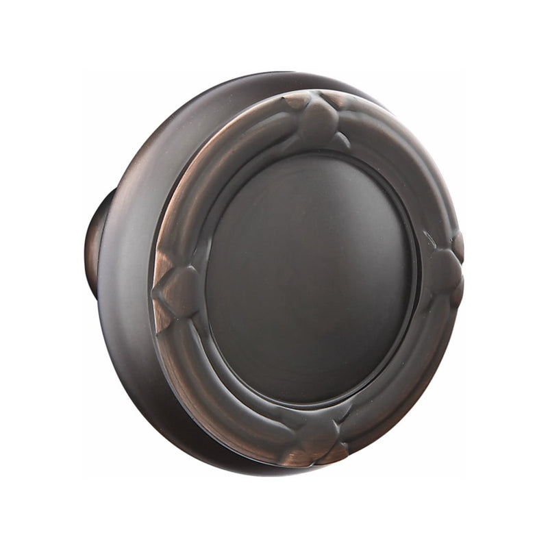 Emtek Melrose Brass Tubular Entry set with Ribbon & Reed Knob